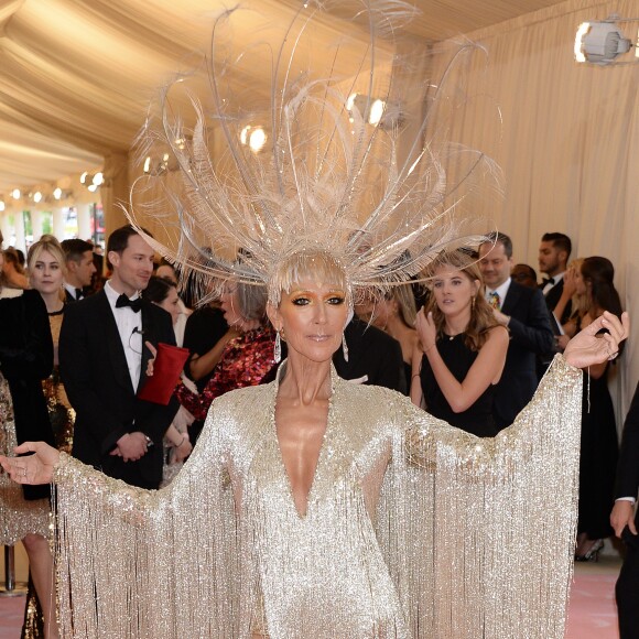 Celine Dion en Oscar de la Renta au 71e Met Gala du Costume Institute sur le thème "Camp: Notes on Fashion" au Metropolitan Museum of Art à New York, le 6 mai 2019.