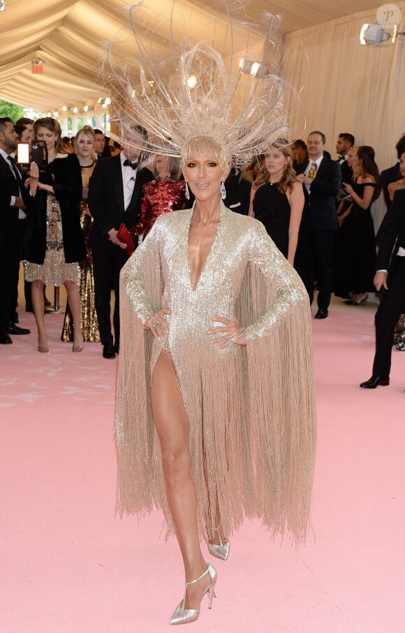Celine Dion en Oscar de la Renta au 71e Met Gala du Costume Institute sur le thème "Camp: Notes on Fashion" au Metropolitan Museum of Art à New York, le 6 mai 2019.