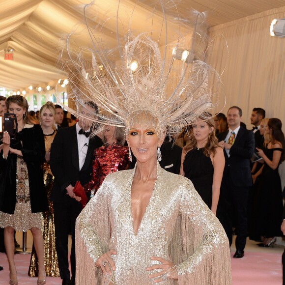 Celine Dion en Oscar de la Renta au 71e Met Gala du Costume Institute sur le thème "Camp: Notes on Fashion" au Metropolitan Museum of Art à New York, le 6 mai 2019.
