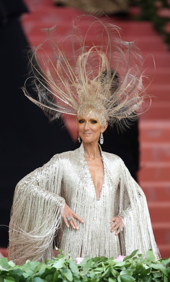 Celine Dion en Oscar de la Renta au 71e Met Gala du Costume Institute sur le thème "Camp: Notes on Fashion" au Metropolitan Museum of Art à New York, le 6 mai 2019. © Morgan Dessalles / Charles Guerin / Bestimage