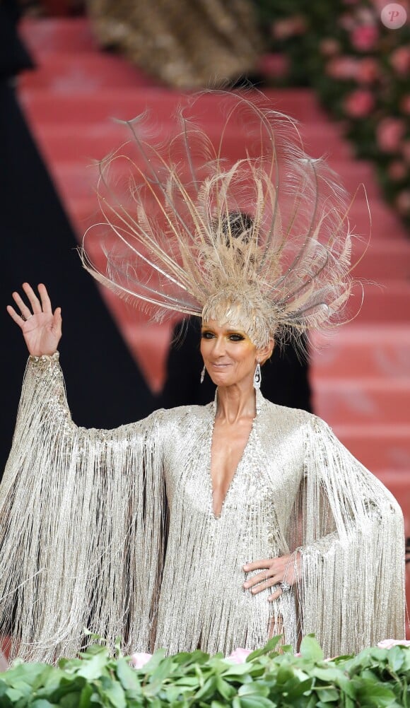 Celine Dion en Oscar de la Renta au 71e Met Gala du Costume Institute sur le thème "Camp: Notes on Fashion" au Metropolitan Museum of Art à New York, le 6 mai 2019. © Morgan Dessalles / Charles Guerin / Bestimage