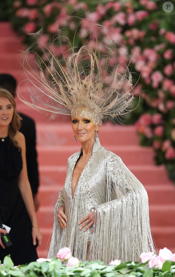 Celine Dion en Oscar de la Renta au 71e Met Gala du Costume Institute sur le thème "Camp: Notes on Fashion" au Metropolitan Museum of Art à New York, le 6 mai 2019. © Morgan Dessalles / Charles Guerin / Bestimage