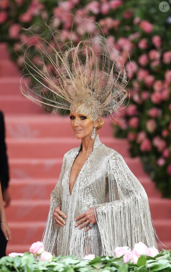 Celine Dion en Oscar de la Renta au 71e Met Gala du Costume Institute sur le thème "Camp: Notes on Fashion" au Metropolitan Museum of Art à New York, le 6 mai 2019. © Morgan Dessalles / Charles Guerin / Bestimage