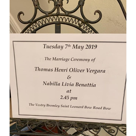 Nabilla et Thomas Vergara ont célébré leur mariage le 7 mai 2019 à Londres.