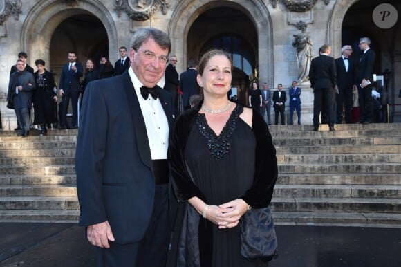 Xavier Darcos et sa femme Laure arrivent au gala du 350ème anniversaire de l'Opéra Garnier à Paris, France, le 8 mai 2019. © Giancarlo Gorassini/Bestimage