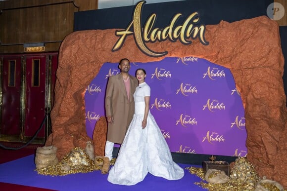 Naomi Scott et Will Smith - Avant-première Parisienne du film "Aladdin" au Grand Rex à Paris le 8 mai 2019. © Olivier Borde/Bestimage