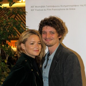 Virginie Efira et Niels Schneider - Première du film "Un amour impossible" lors du festival du film français à Athènes en Grèce le 6 avril 2019.