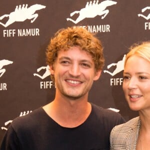 Niels Schneider et Virginie Efira - Photocall de la 33ème édition du festival du film francophone à Namur en Belgique le 29 septembre 2018.