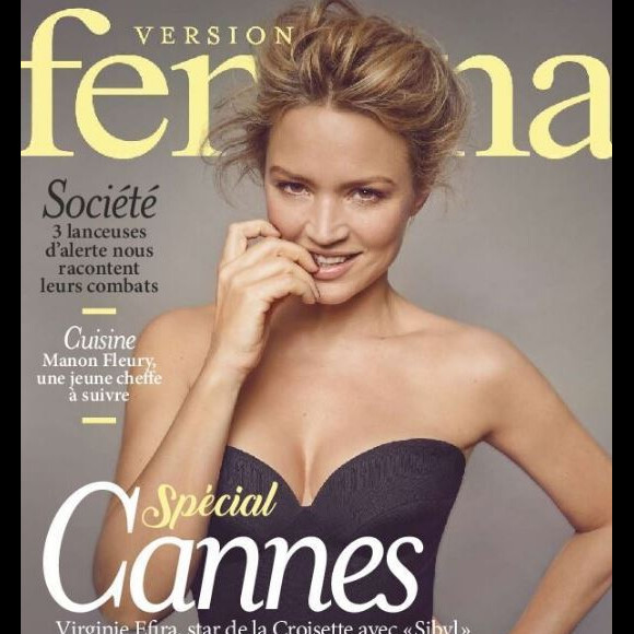 Virginie Efira en couverture de "Version Femina", numéro du 12 mai 2019.