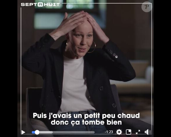 Fanny Leeb dans Sept à huit sur TF1, le 12 mai 2019.