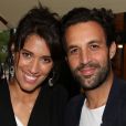 Exclusif - Laurie Cholewa et Greg Levy - Inauguration du restaurant "Gabylou Notre-Dame" à Paris le 12 juin 2018. © Denis Guignebourg / Bestimage