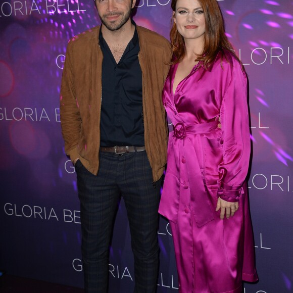 Elodie Frégé et son compagnon Gian Marco Tavani - Avant première du film " Gloria Bell " à Paris le 15 avril 2019 . © Veeren/Bestimage