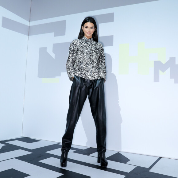 Kendall Jenner assiste à la soirée de lancement de la collection LGP de Longchamp au grand magasin Galeries Lafayette Champs-Élysées. Paris, le 14 mai 2019.