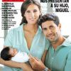 Fernando Verdasco et sa femme Ana Boyer présentent leur fils Miguel en couverture du magazine ¡HOLA!. Avril 2019.