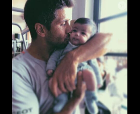 Fernando Verdasco avec son fils Miguel sur Instagram le 14 mai 2019.