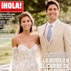 Ana Boyer et Fernando Verdasco en couverture du magazine "Hola!". Le couple s'est marié sur l'île Moustique.