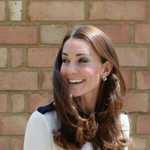 Catherine Kate Middleton, la duchesse de Cambridge visite le parc de Bletchley, à Bletchley le 18 juin 2014.