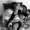 Lucie Lucas avec ses trois enfants - Instagram, 27 mai 2018