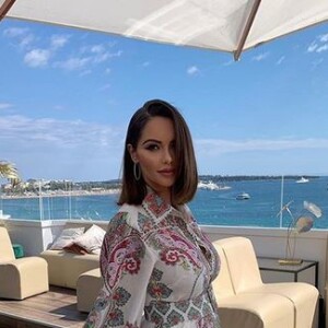 Nabilla Vergara, enceinte à Cannes. Mai 2019.