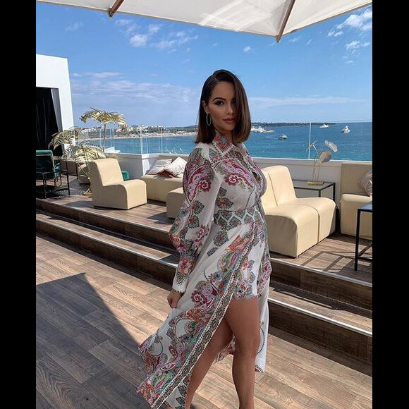 Nabilla Vergara, enceinte à Cannes. Mai 2019.