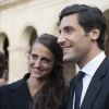 Le prince Jean-Christophe Napoléon et Olympia d'Arco-Zinneberg au mémorial pour Napoléon Bonaparte à la Cathédrale Saint-Louis des Invalides, à Paris, le 5 mai 2019.