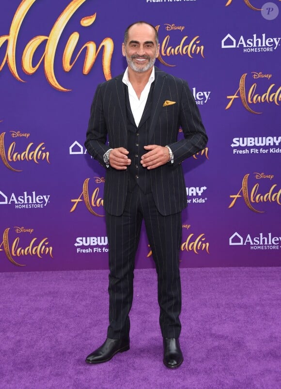 Navid Negahban lors de l'avant-première du film Aladdin à Los Angeles le 21 mai 2019