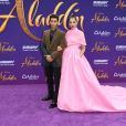 Mena Massoud et Naomi Scott lors de l'avant-première du film Aladdin à Los Angeles le 21 mai 2019