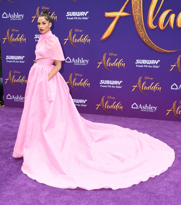 Naomi Scott lors de l'avant-première du film Aladdin à Los Angeles le 21 mai 2019