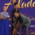 Jada Pinkett, Willow et Will Smith lors de l'avant-première du film Aladdin à Los Angeles le 21 mai 2019