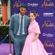 Jordan Spence et Naomi Scott lors de l'avant-première du film Aladdin à Los Angeles le 21 mai 2019