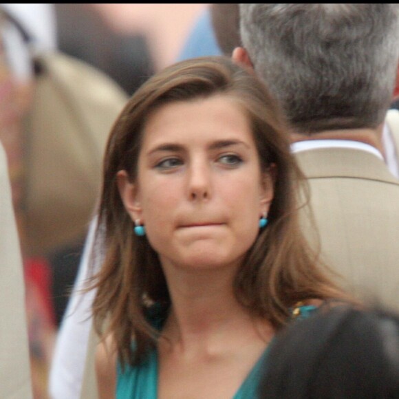 Charlotte Casiraghi lors de la cérémonie de l'avènement du S.A.S, prince Albert de Monaco, le 21 juillet 2005 à Monaco.