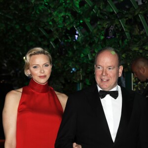 Le prince Albert II de Monaco, la princesse Charlene, - Soirée de Gala du 77ème Grand Prix de Formule 1 à Monaco le 26 mai 2019. © Claudia Albuquerque/Bestimage