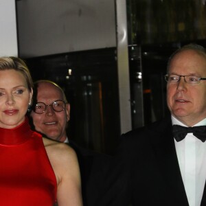 Le prince Albert II de Monaco, la princesse Charlene, - Soirée de Gala du 77ème Grand Prix de Formule 1 à Monaco le 26 mai 2019. © Claudia Albuquerque/Bestimage