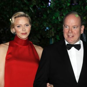 Le prince Albert II de Monaco, la princesse Charlene - Soirée de Gala du 77ème Grand Prix de Formule 1 à Monaco le 26 mai 2019. © Claudia Albuquerque/Bestimage