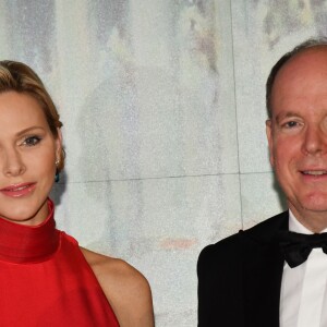 Le prince Albert II de Monaco et la princesse Charlene - Soirée de Gala du 77ème Grand Prix de Formule 1 à Monaco le 26 mai 2019. © Bruno Bebert/Bestimage