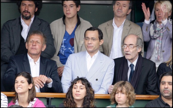 PPDA, Jean-Luc Dalarue et François Weyergans à Roland Garros, en 2009