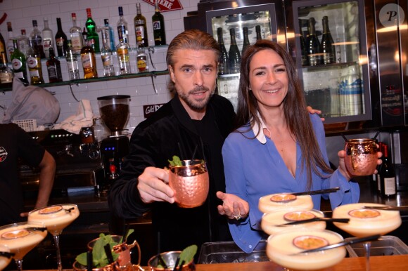 Exclusif - Anthony Dupray, Emmanuelle Boidron lors de la soirée du 10ème anniversaire du restaurant Schwartz's Deli au 7 Avenue d'Eylau dans le 16ème arrondissement de Paris le 27 mai 2019. © Rachid Bellak/Bestimage