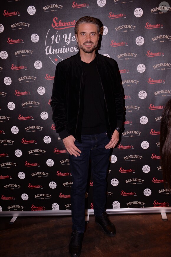Exclusif - Anthony Dupray lors de la soirée du 10ème anniversaire du restaurant Schwartz's Deli au 7 Avenue d'Eylau dans le 16ème arrondissement de Paris le 27 mai 2019. © Rachid Bellak/Bestimage