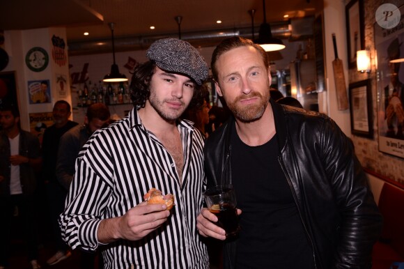 Exclusif - Anthony Colette et Frank Delay lors de la soirée du 10ème anniversaire du restaurant Schwartz's Deli au 7 Avenue d'Eylau dans le 16ème arrondissement de Paris le 27 mai 2019. © Rachid Bellak/Bestimage