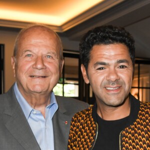 Marc Ladreit de Lacharrière et Jamel Debbouze - Finale du 9e Trophée d'Impro Culture & Diversité, au Théâtre de la Madeleine Paris le 27 mai 2019. © Coadic Guirec / Bestimage