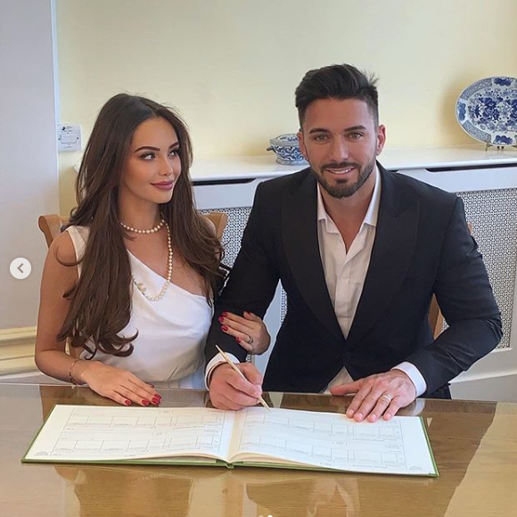 La divine Nabilla et Thomas Vergara, le jour de leur mariage à Londres le 7 mai 2019.