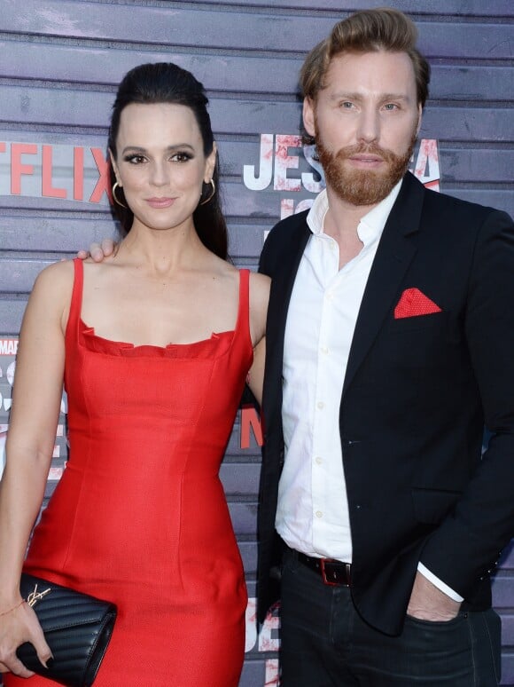 Erin Cahill et son mari Paul Freeman à l'avant-première de la saison 3 de "Jessica Jones" à The Arclight dans le quartier de Hollywood à Los Angeles, le 28 mai 2019.