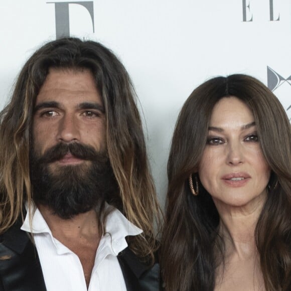 Monica Bellucci et son compagnon Nicolas Lefebvre au gala de charité du magazine "Elle" Espagne pour collecter des fonds pour la fondation de luttre contre le cancer CRIS à l'hôtel Intercontinental à Madrid, le 30 mai 2019.