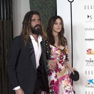 Monica Bellucci et son compagnon Nicolas Lefebvre au gala de charité du magazine "Elle" Espagne pour collecter des fonds pour la fondation de luttre contre le cancer CRIS à l'hôtel Intercontinental à Madrid, le 30 mai 2019.