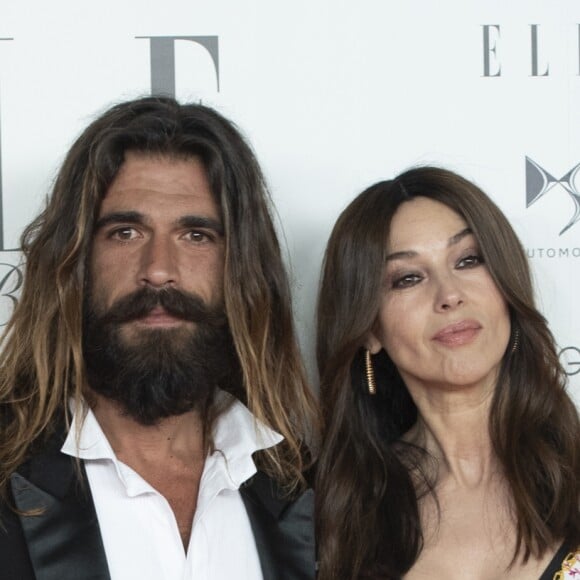 Monica Bellucci et son compagnon Nicolas Lefebvre au gala de charité du magazine "Elle" Espagne pour collecter des fonds pour la fondation de luttre contre le cancer CRIS à l'hôtel Intercontinental à Madrid, le 30 mai 2019.