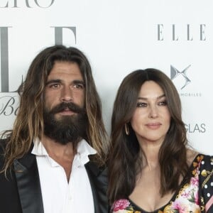 Monica Bellucci et son compagnon Nicolas Lefebvre au gala de charité du magazine "Elle" Espagne pour collecter des fonds pour la fondation de luttre contre le cancer CRIS à l'hôtel Intercontinental à Madrid, le 30 mai 2019.