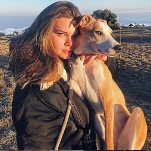 Camille Gottlieb et sa chienne Leonie, Instagram, février 2019