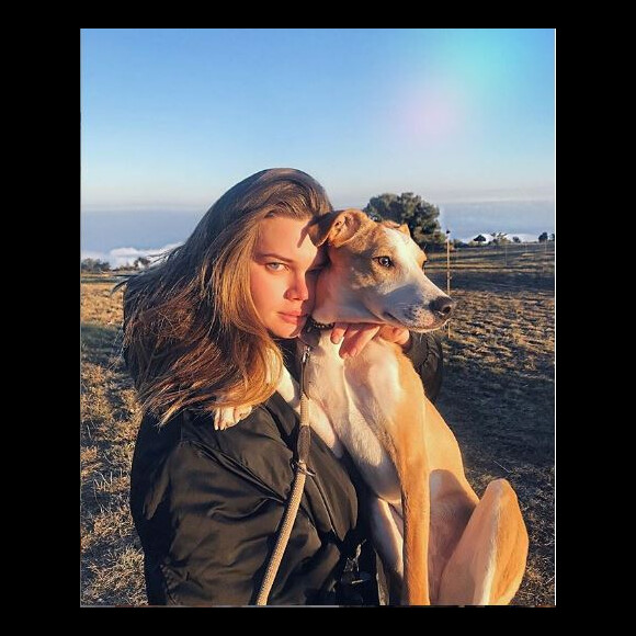 Camille Gottlieb et sa chienne Leonie, Instagram, février 2019