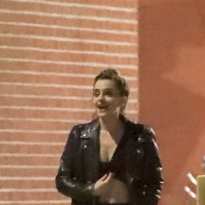 Exclusif - Emma Watson et Cole Cook (frère d'Alicia Keys) quittent le restaurant "The Spotted Pig" à New York, le 21 mai 2019.