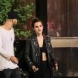 Exclusif - Emma Watson et Cole Cook (frère d'Alicia Keys) quittent le restaurant "The Spotted Pig" à New York, le 21 mai 2019.
